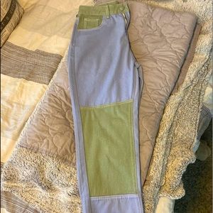 pastel multicolor boyfriend jeans